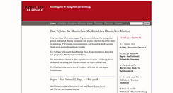 Desktop Screenshot of kuenstler-tribuene.com
