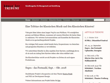 Tablet Screenshot of kuenstler-tribuene.com